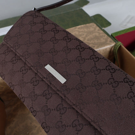 GUCCI 26S SHOULDER BAG 31 IN BROWN CANVAS