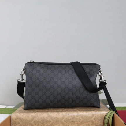 GUCCI 26S CROSSBODY BAG 33 IN BLACK CANVAS