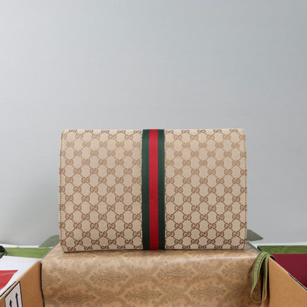 GUCCI 26S SHOULDER BAG 34 IN BEIGE CANVAS