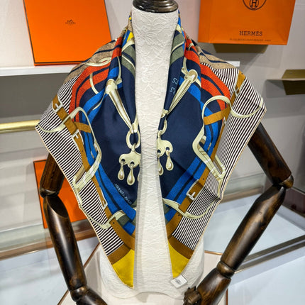 HERMES 26S SCARF 90 IN SILK 307104
