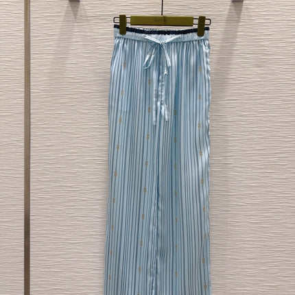 GUCCI LONG-SLEEVE SHIRT AND WIDE-LEG PANTS SET STYLE 15