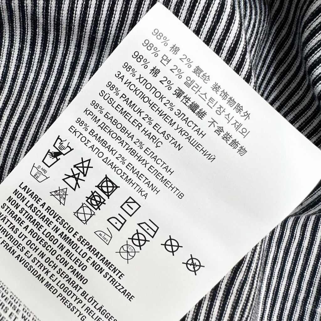 MIUMIU SHORT-SLEEVE STRIPED T-SHIRT 267829