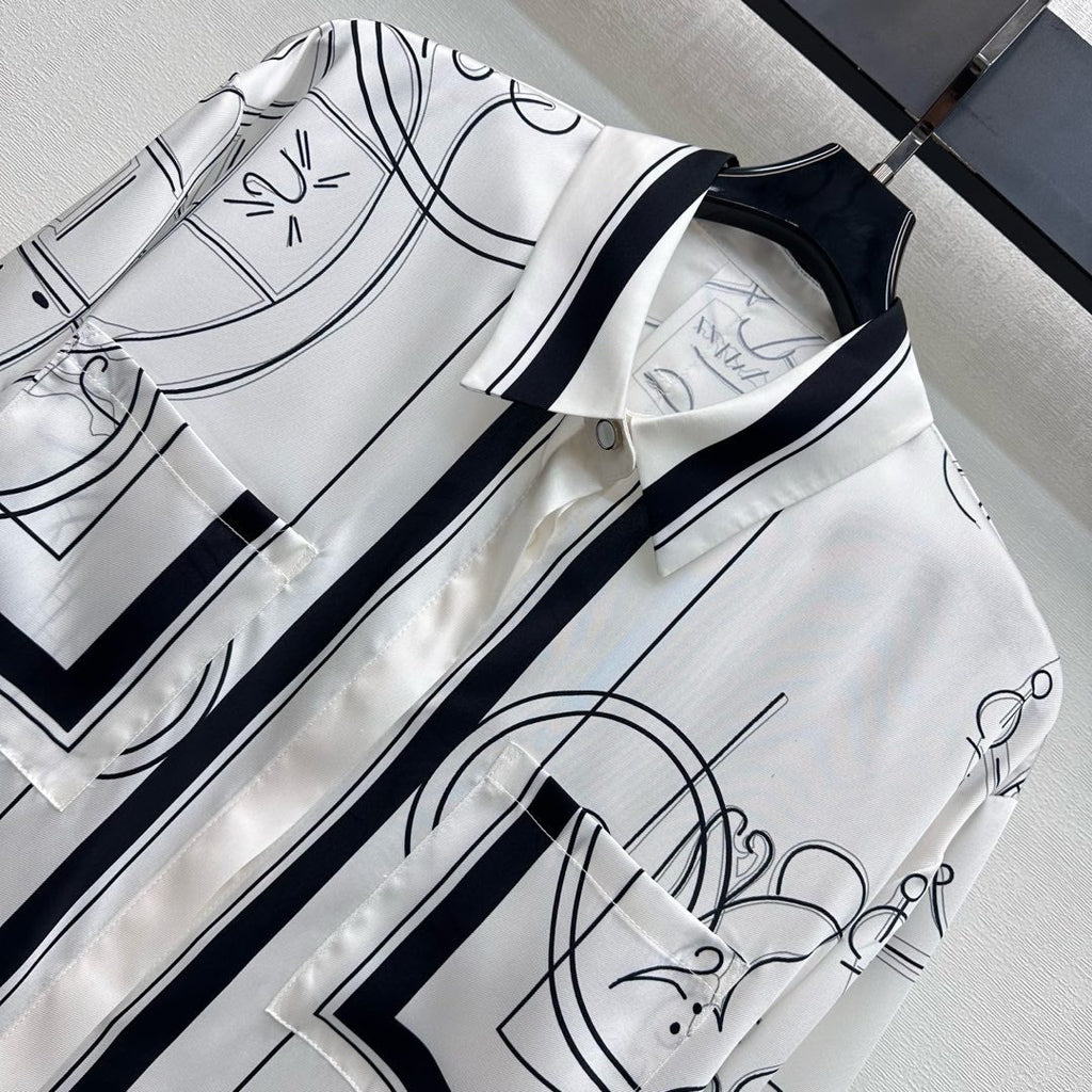 HERMES 26S LONG SLEEVE SHIRT 582