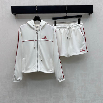 CELINE 26S HOODED JACKET AND SHORTS SET 127