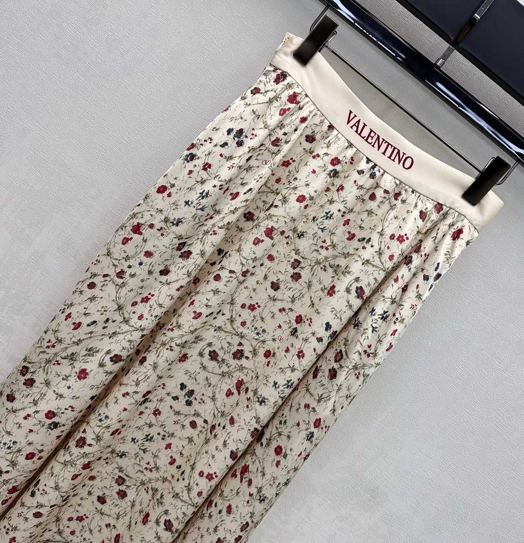 VALENTINO 26S PLEATED MIDI SKIRT 196