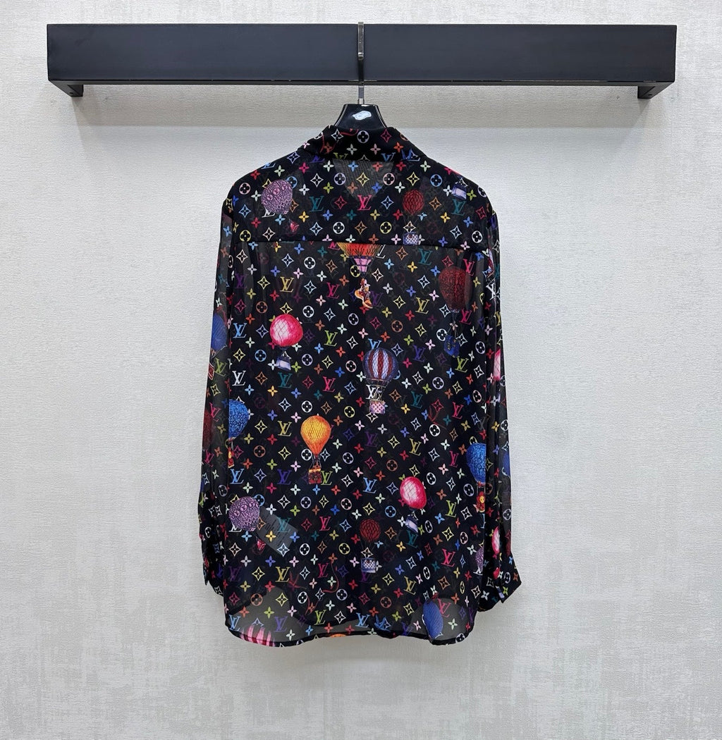 LV 26S PATTERNED LONG-SLEEVE SHIRT STYLE 182