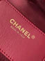 CC 25C HOBO BAGS 40CM DARK RED GRAINED CALFSKIN