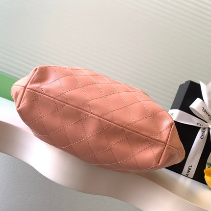 CHANEL 26S HAND BAG 32 IN PINK LAMBSKIN GOLD HARDWARE