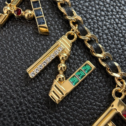 CHANEL 26S WALLET ON CHAIN 22 IN BLACK GRAINED CALFSKIN GOLD HARDWARE