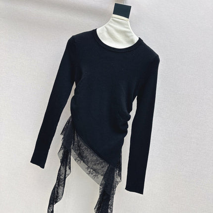 MIUMIU LONG-SLEEVE KNIT TOP STYLE 819