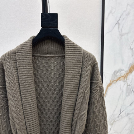 HERMES 25S LONG KNIT CARDIGAN 99430
