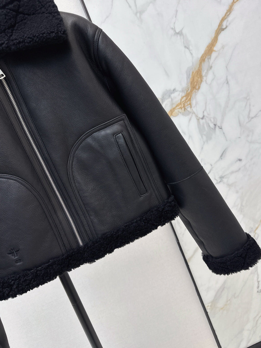 DIOR 25S SHERPA-COLLAR JACKET 542