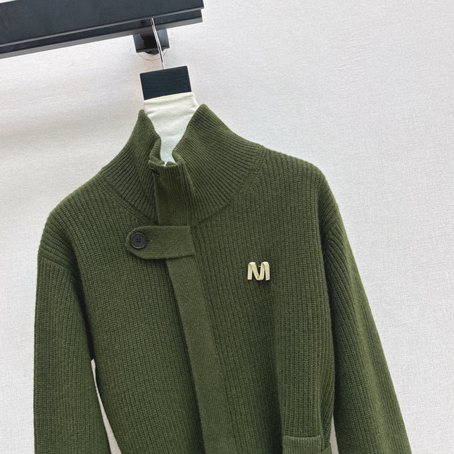 MAX MARA 25S STAND COLLAR CARDIGAN COAT 037