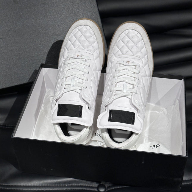 CC OTHER PLAID PATTERNS CASUAL STYLE WHITE SUEDE