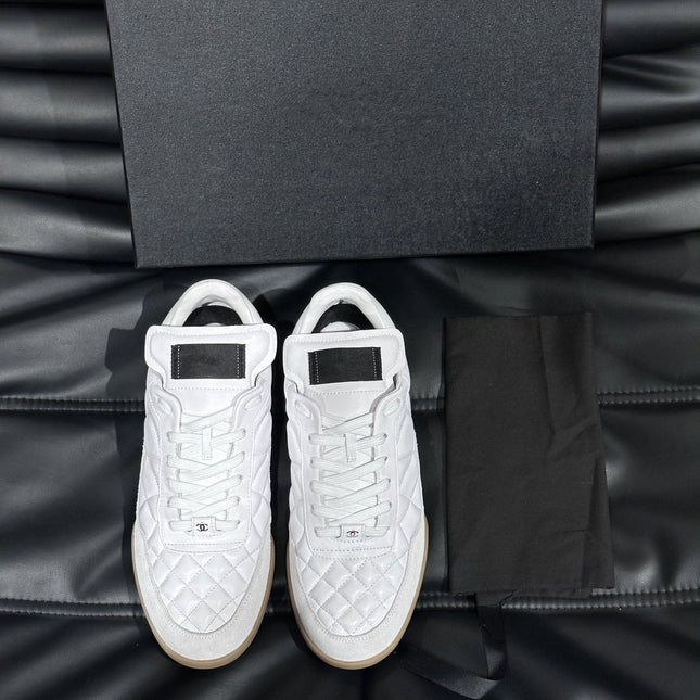 CC OTHER PLAID PATTERNS CASUAL STYLE WHITE SUEDE