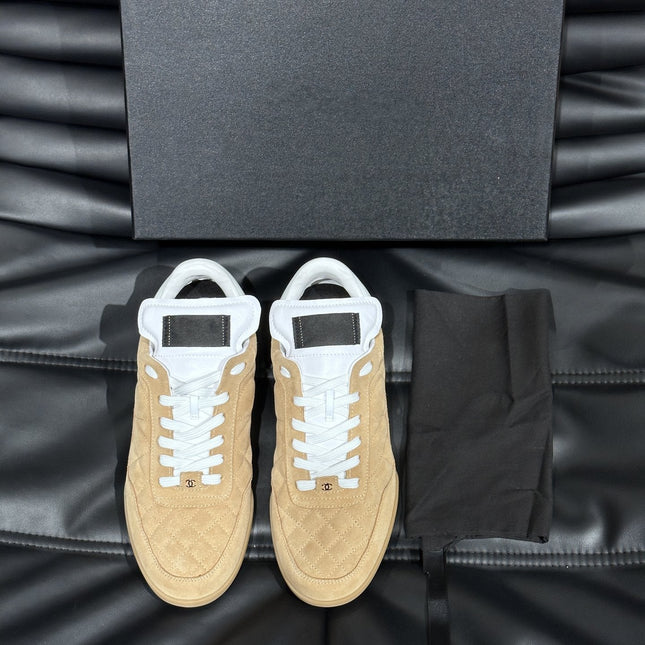 CC OTHER PLAID PATTERNS CASUAL STYLE BROWN SUEDE