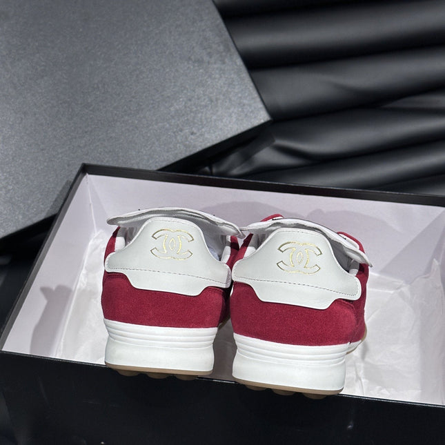 CC OTHER PLAID PATTERNS CASUAL STYLE  RED SUEDE