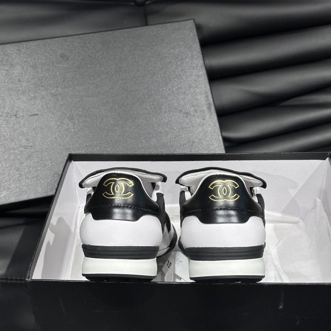 CC OTHER PLAID PATTERNS CASUAL STYLE BLACK WHITE SUEDE