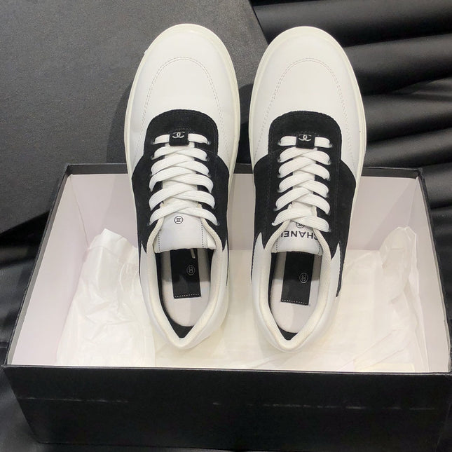 CC SNEAKERS TRAINERS BLACK SUEDE LEATHER
