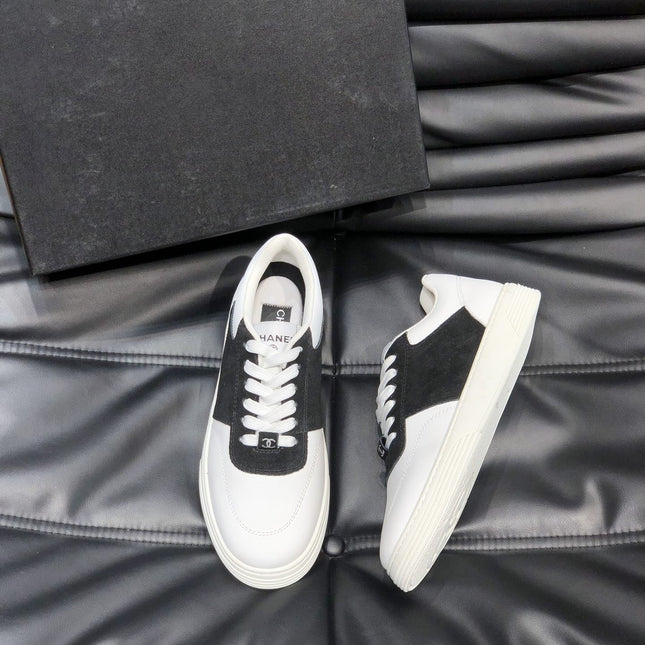 CC SNEAKERS TRAINERS BLACK SUEDE LEATHER