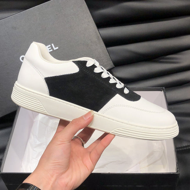 CC SNEAKERS TRAINERS BLACK SUEDE LEATHER