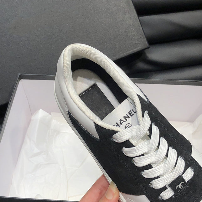 CC SNEAKERS TRAINERS BLACK SUEDE LEATHER