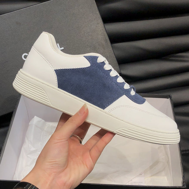 CC SNEAKERS TRAINERS SUEDE BLUE LEATHER