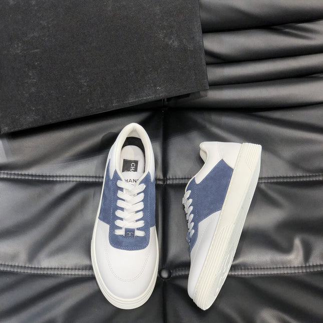 CC SNEAKERS TRAINERS SUEDE BLUE LEATHER