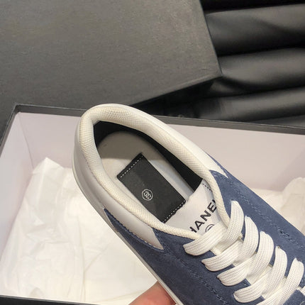 CC SNEAKERS TRAINERS SUEDE BLUE LEATHER