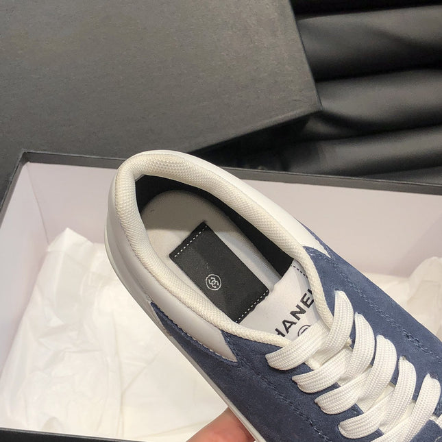 CC SNEAKERS TRAINERS SUEDE BLUE LEATHER