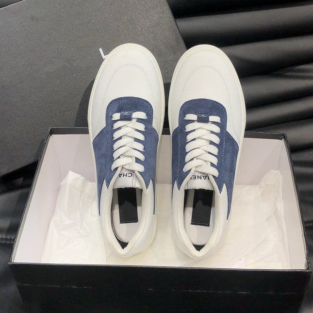 CC SNEAKERS TRAINERS SUEDE BLUE LEATHER