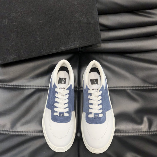 CC SNEAKERS TRAINERS SUEDE BLUE LEATHER
