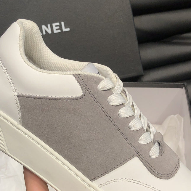 CC SNEAKERS TRAINERS GREY SUEDE LEATHER