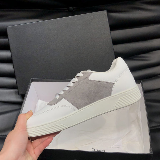CC SNEAKERS TRAINERS GREY SUEDE LEATHER