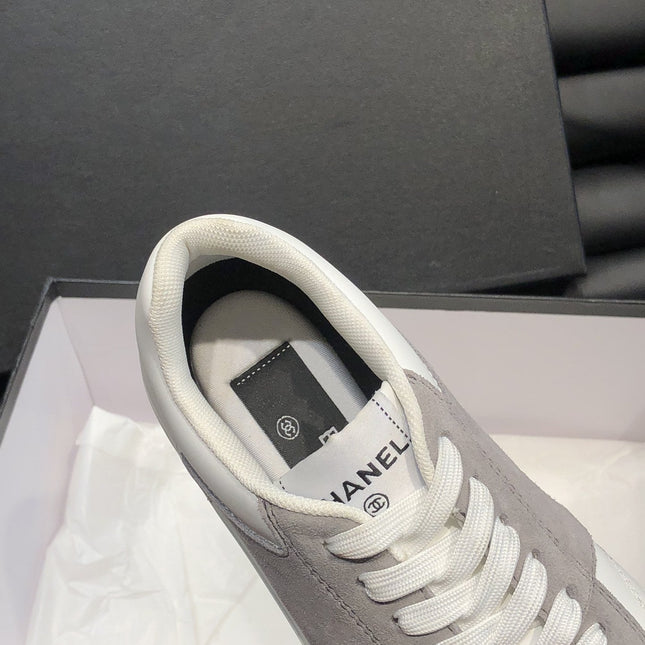 CC SNEAKERS TRAINERS GREY SUEDE LEATHER