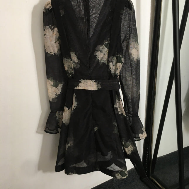 ZIMMERMANN 26S V-NECK MINI DRESS 303