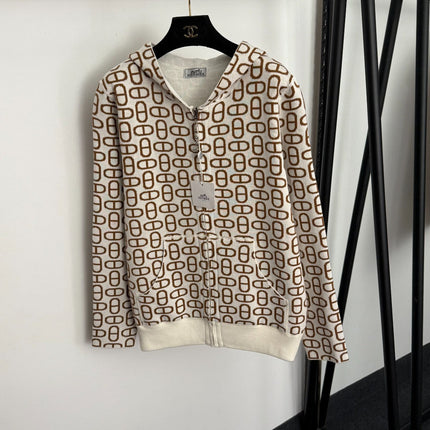 HERMES 25S REVERSIBLE CASHMERE SWEATER JACKET 113