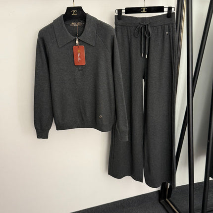 LORO PIANA 26S KNIT POLO PANTS SET 951