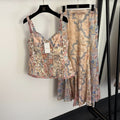 ZIMMERMANN 26S CAMISOLE TOP & HIGH WAIST SKIRT SET STYLE 158