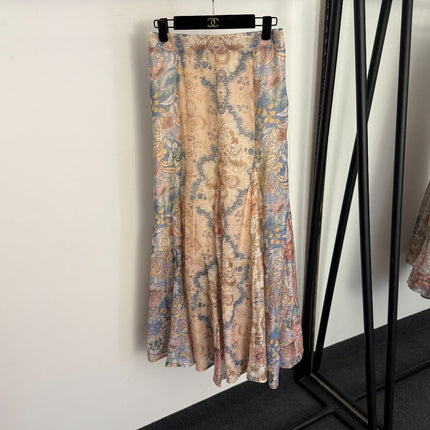 ZIMMERMANN 26S CAMISOLE TOP & HIGH WAIST SKIRT SET STYLE 158