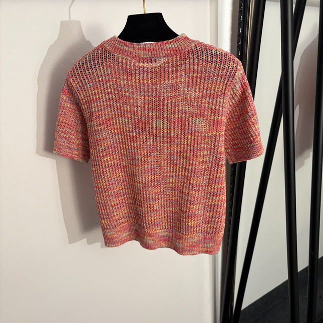 LOEWE 26S SHORT SLEEVE KNIT TOP 486
