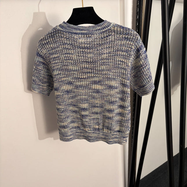 LOEWE 26S SHORT SLEEVE KNIT TOP 487