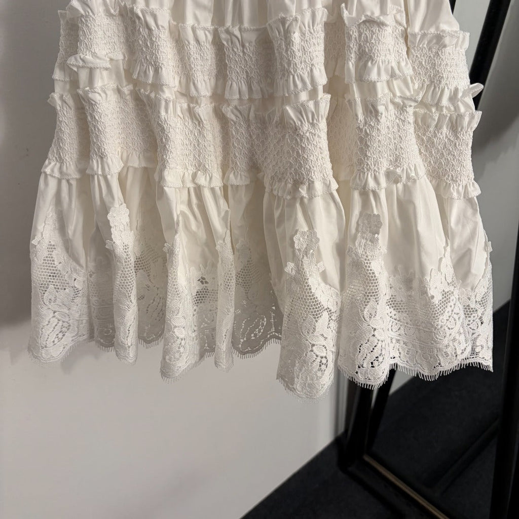 ZIMMERMANN 26S RUFFLED LACE CAMI TOP STYLE 185