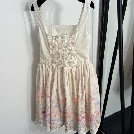 ZIMMERMANN 26S PASTEL FLORAL MINI DRESS STYLE 206