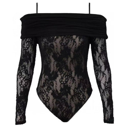 ZIMMERMANN 26S OFF SHOULDER LACE BODYSUIT STYLE 184