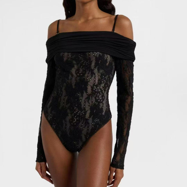ZIMMERMANN 26S OFF SHOULDER LACE BODYSUIT STYLE 184