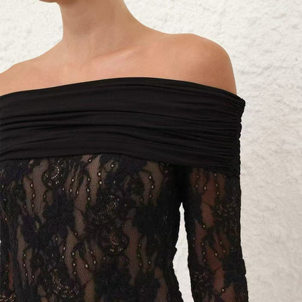 ZIMMERMANN 26S OFF SHOULDER LACE BODYSUIT STYLE 184