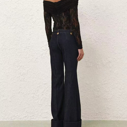 ZIMMERMANN 26S OFF SHOULDER LACE BODYSUIT STYLE 184