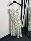 ZIMMERMANN 26S FLORAL RUFFLE CAMI MIDI DRESS STYLE 183