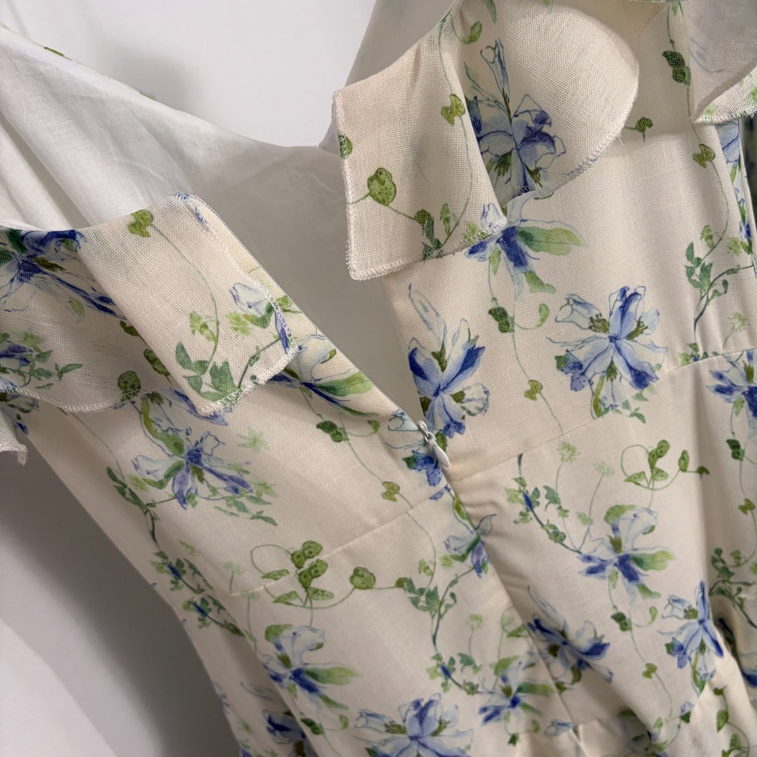 ZIMMERMANN 26S FLORAL RUFFLE CAMI MIDI DRESS STYLE 183